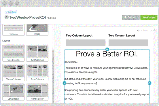 Odoo text and image block